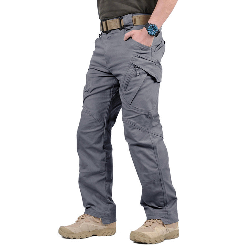 Men's Tactical Cargo Trousers with Adjustable Waistband