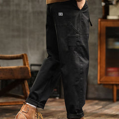Men's Utility Trousers with Tapered Leg and Cargo Pockets