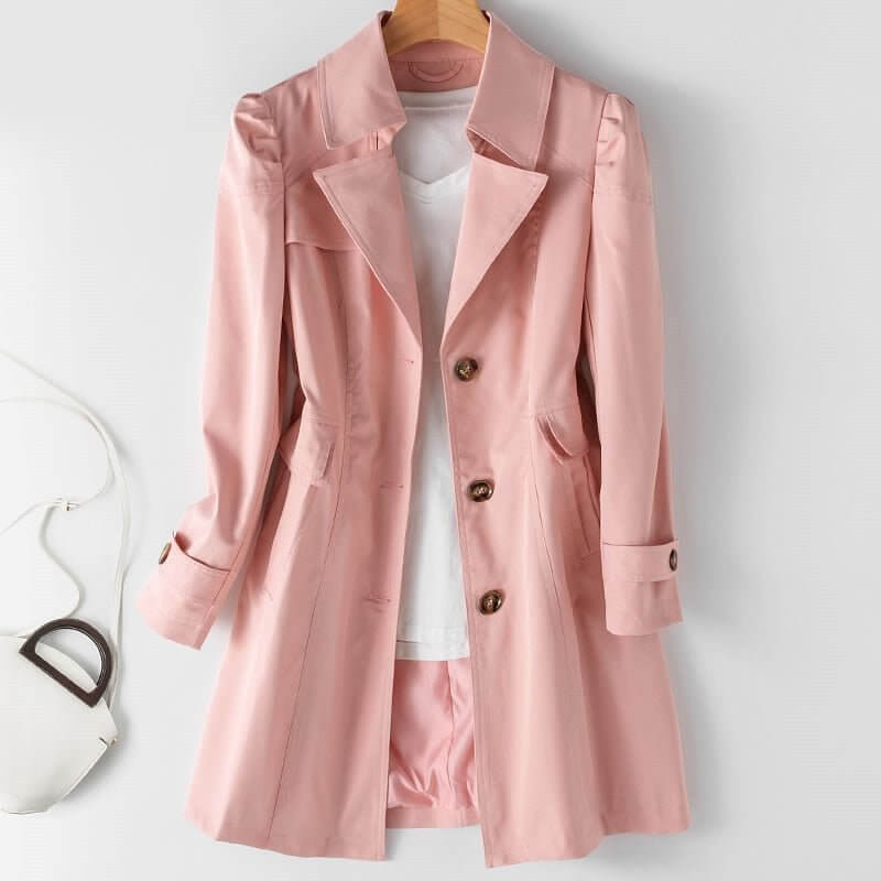 Women's Classic Belted Trench Coat