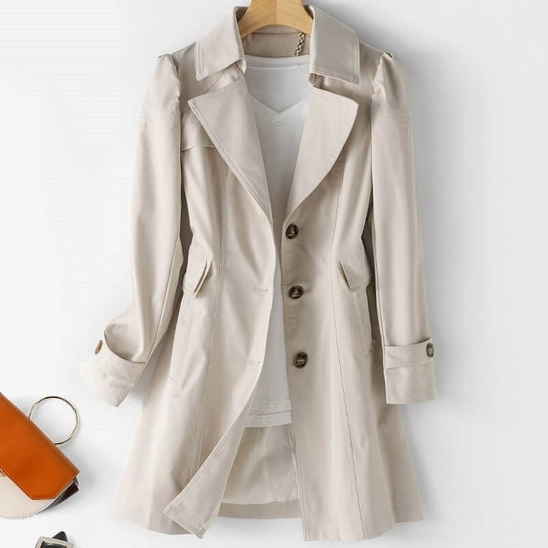 Women's Classic Belted Trench Coat