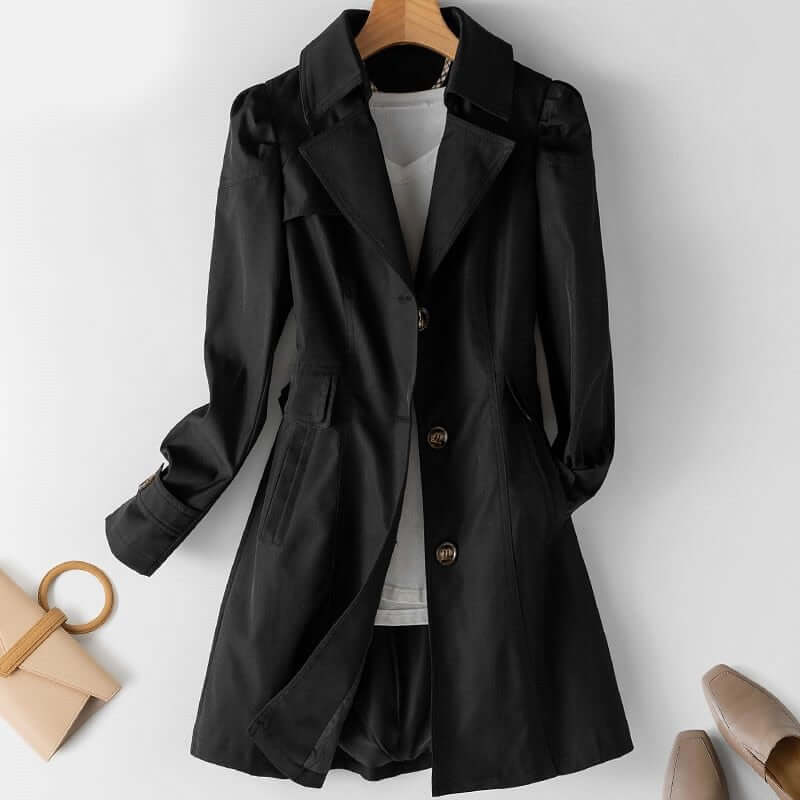 Women's Classic Belted Trench Coat