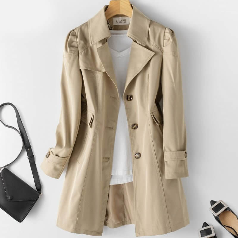 Women's Classic Belted Trench Coat