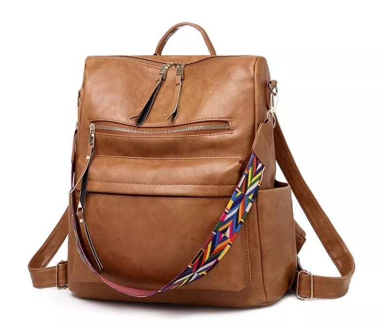 Spacious Convertible Backpack with Top Handle