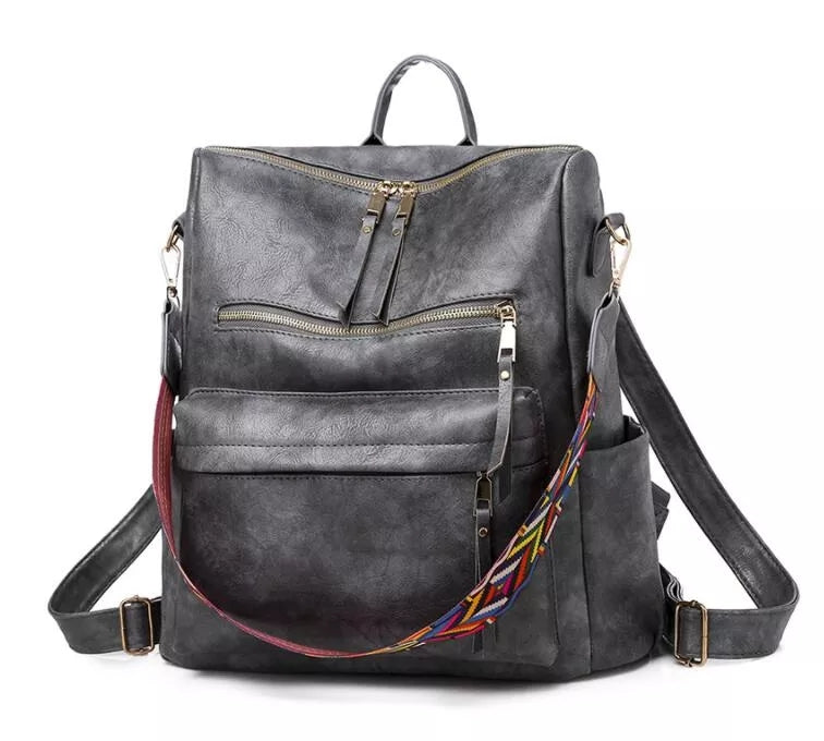 Spacious Convertible Backpack with Top Handle