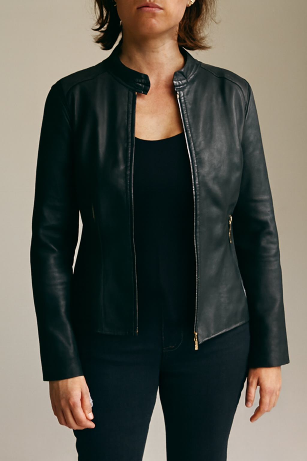 Women's Classic Faux Leather Jacket