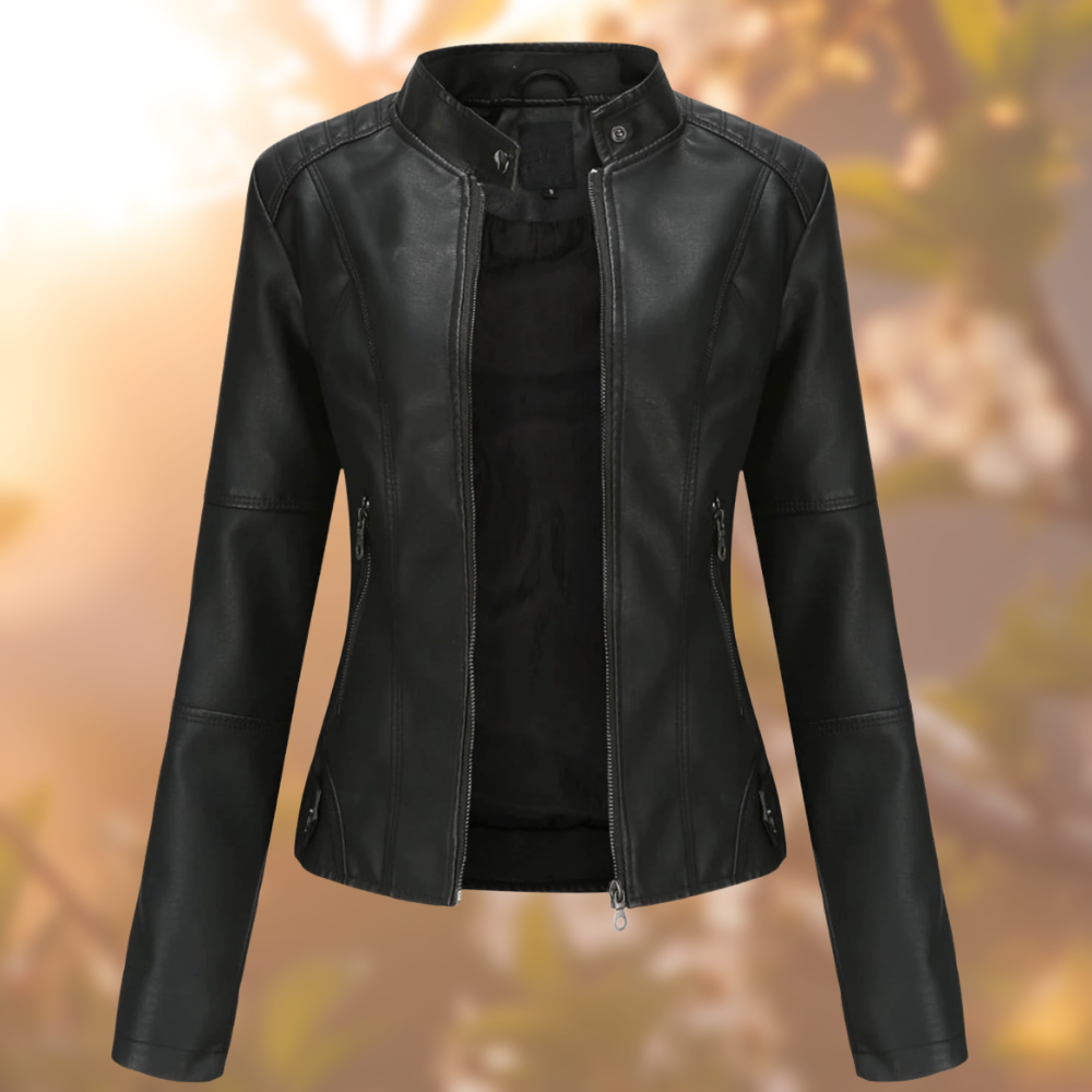 Women's Classic Faux Leather Jacket