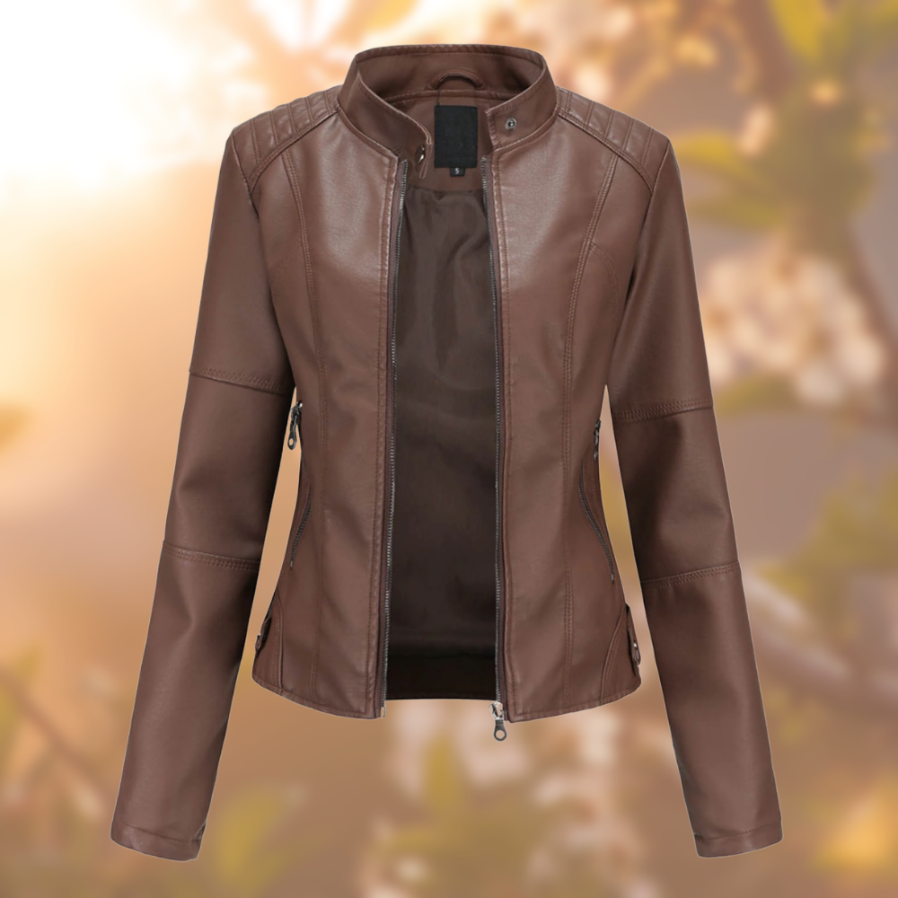 Women's Classic Faux Leather Jacket
