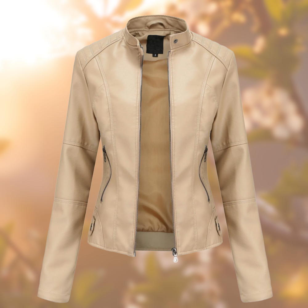 Women's Classic Faux Leather Jacket