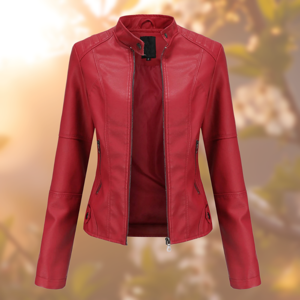 Women's Classic Faux Leather Jacket